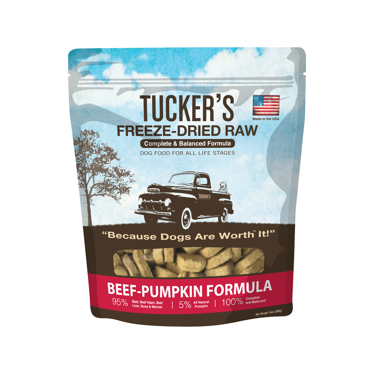 Tucker‘s🐶Freeze Dried Raw Beef-Pumpkin 14oz