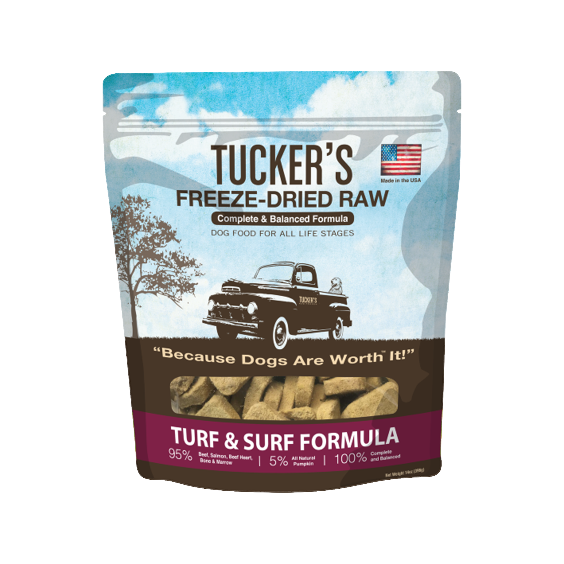 Tucker’s🐶Freeze Dried Raw Turf & Surf 14oz