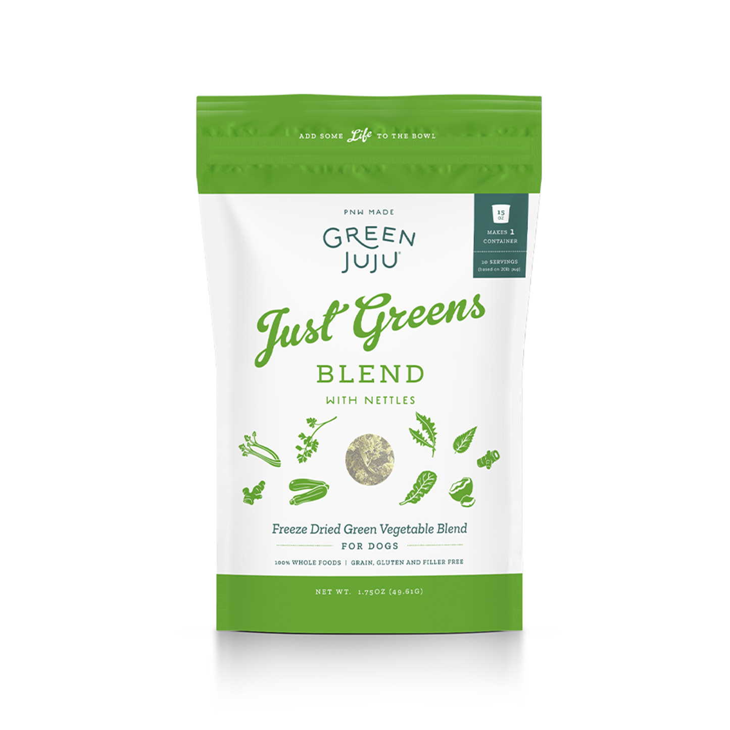 Green JuJu🐶Freeze Dried Just Greens Blend With Nettles