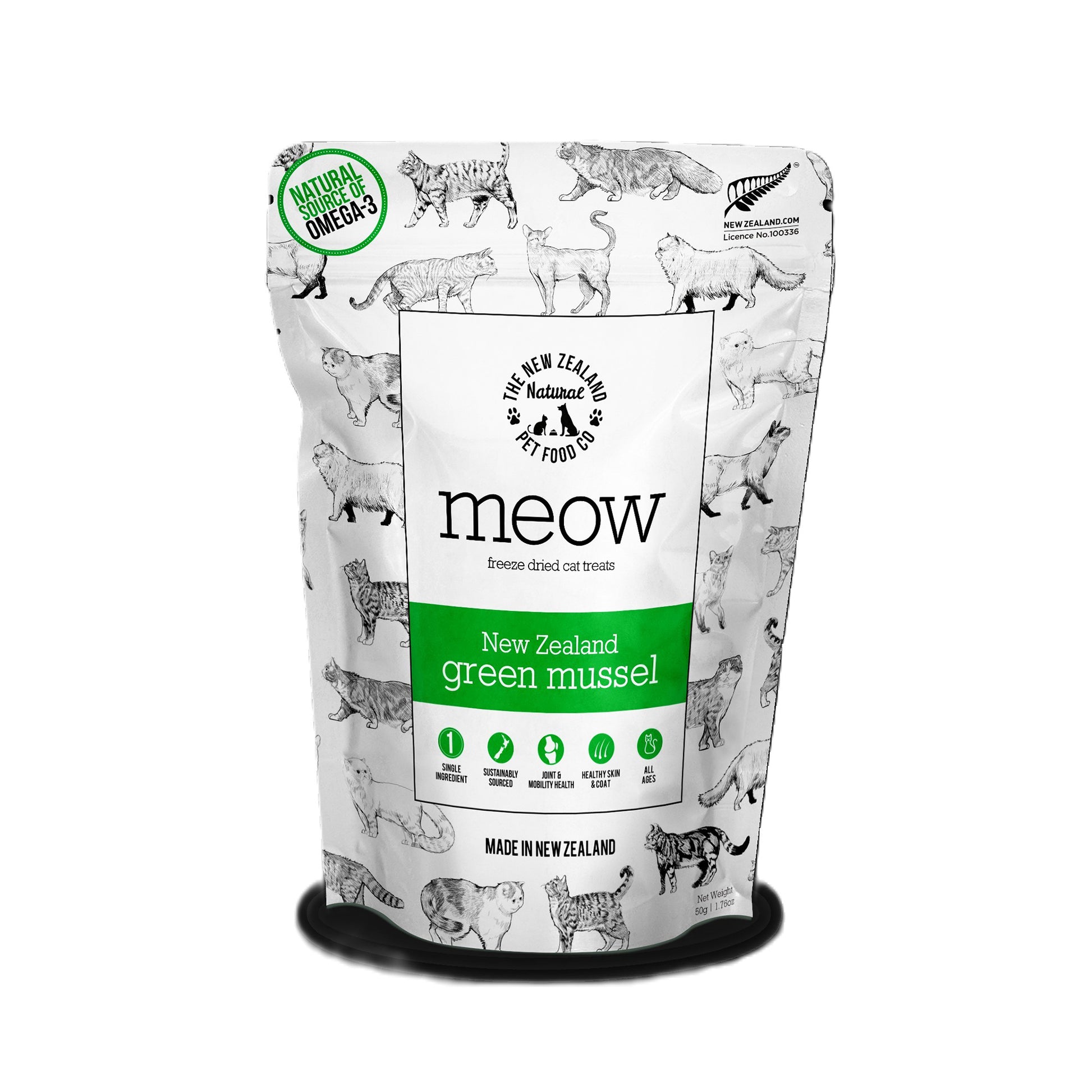 Meow🐱Freeze Dried Green Lipped Mussel 1.76oz