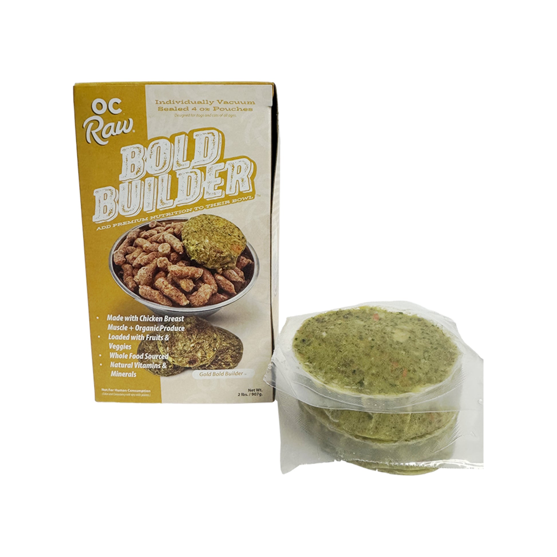 OC RAW🐱🐶Frozen Bold Builders - Gold Chicken 2lb
