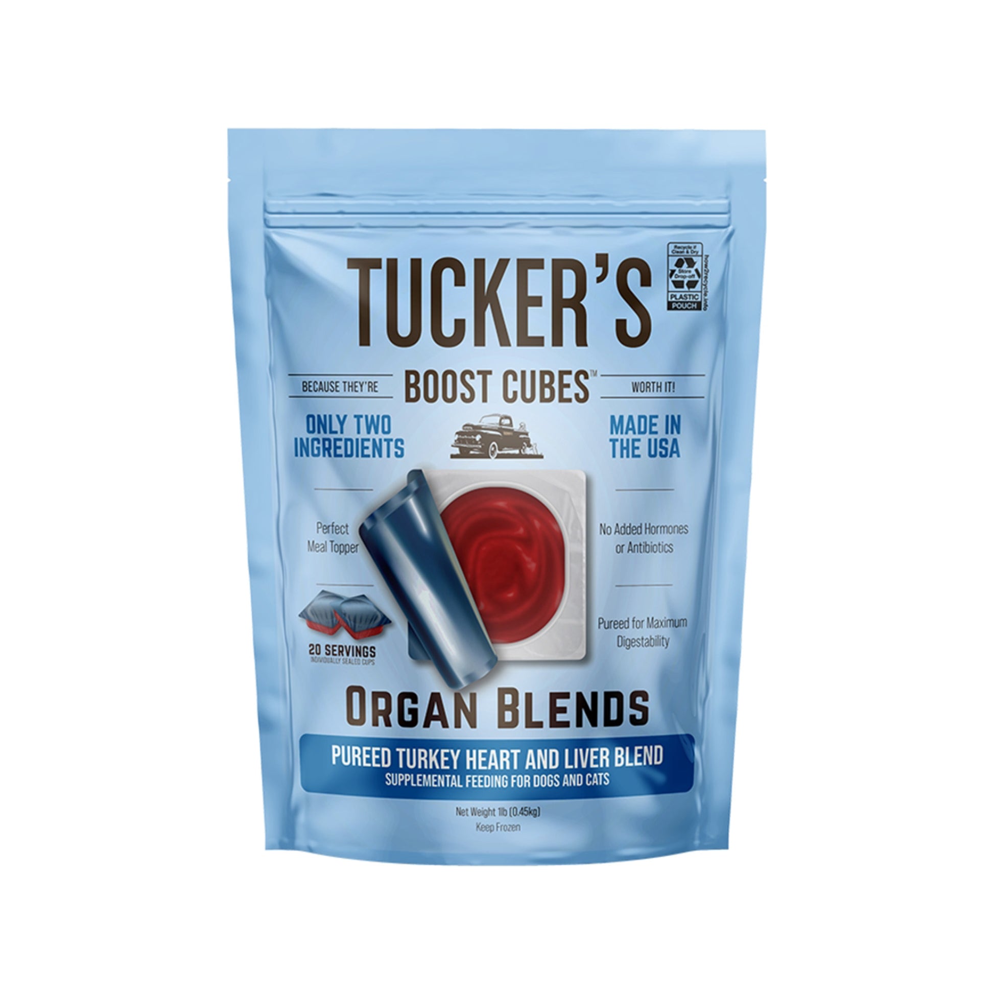 Tucker's🐱🐶Raw Frozen Boost Cube Organ Blends 1lb