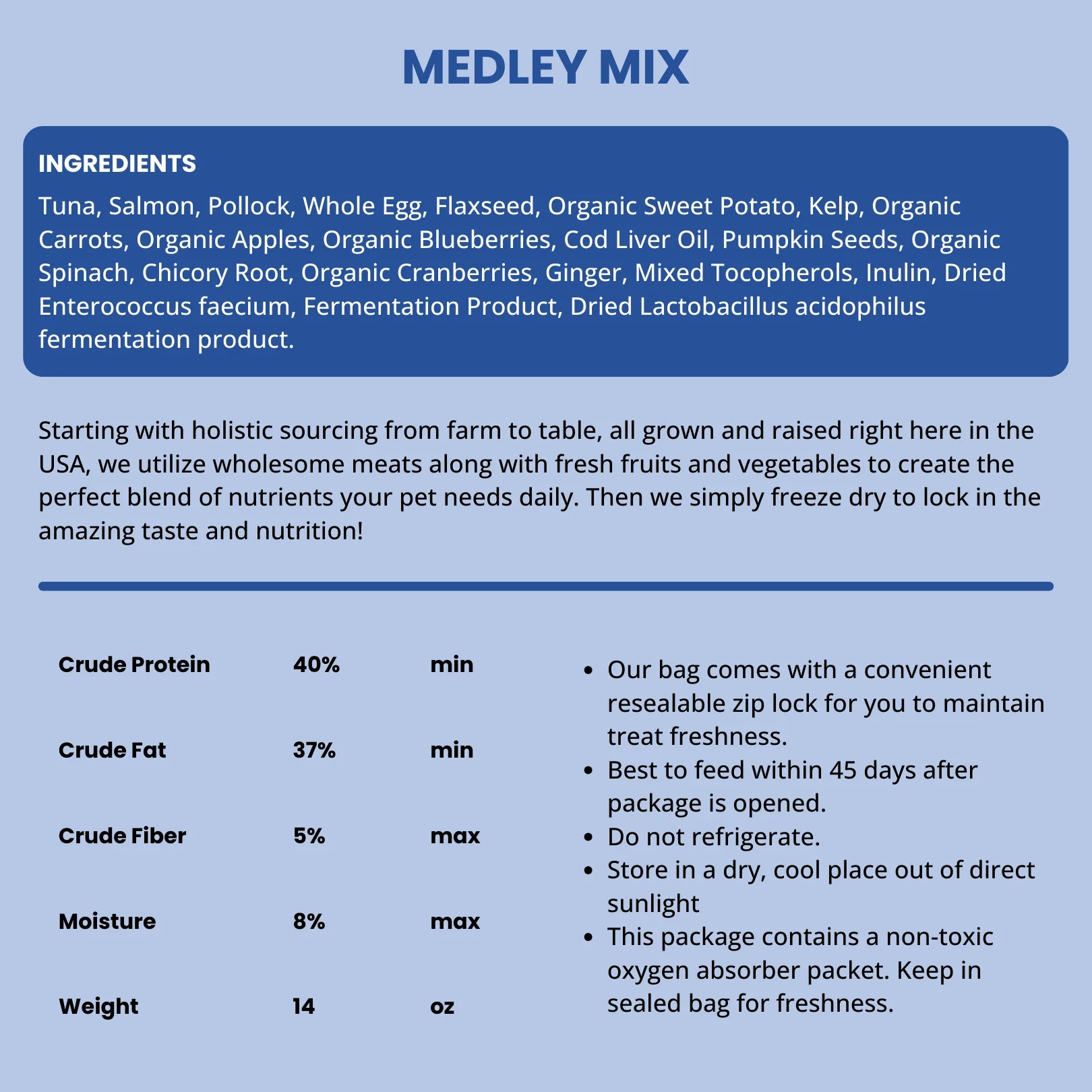 Shepherd Boy Farms🐱🐶Freeze-Dried Raw Food - Fish Medley