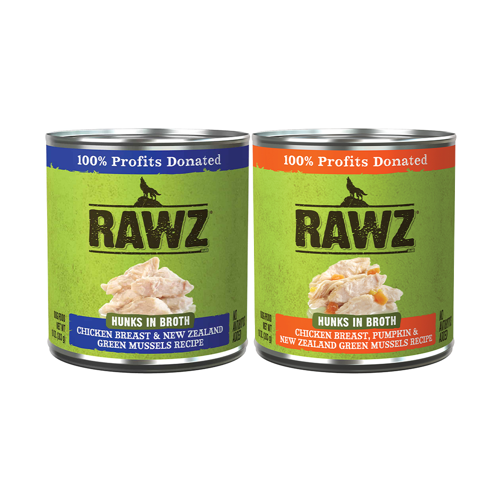 RAWZ🐶Hunks In Broth Dog Wet Food