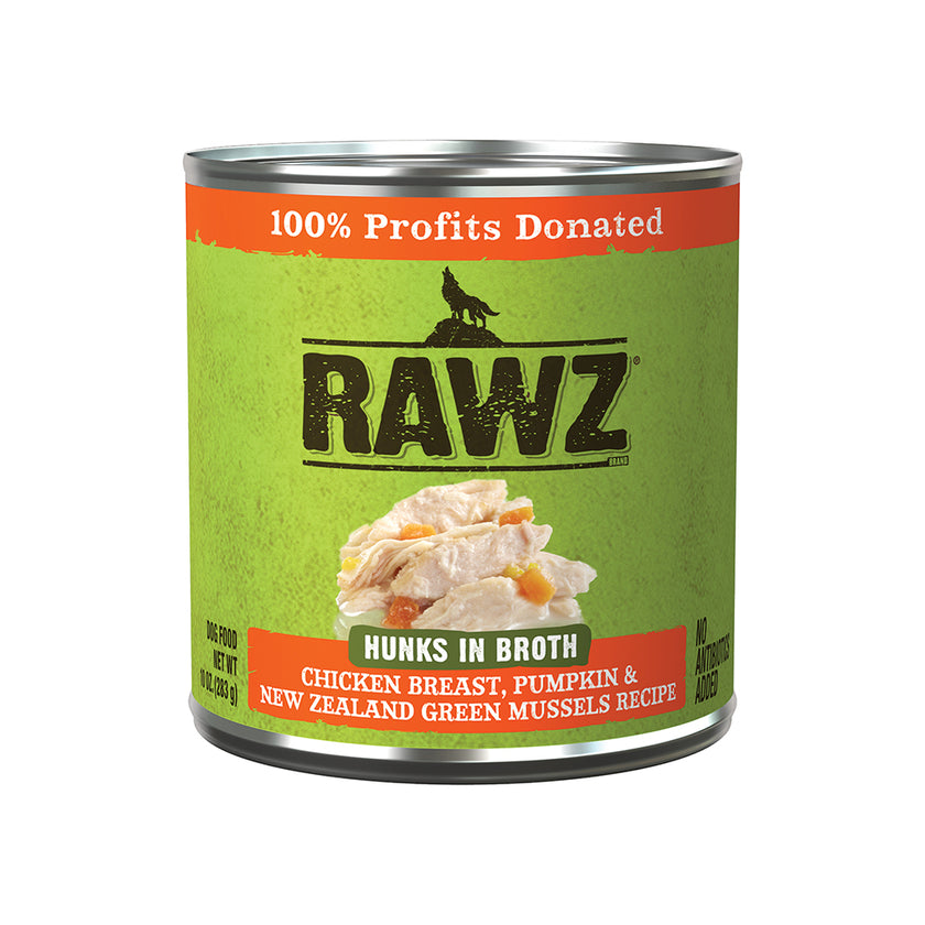 RAWZ🐶Hunks In Broth Dog Wet Food