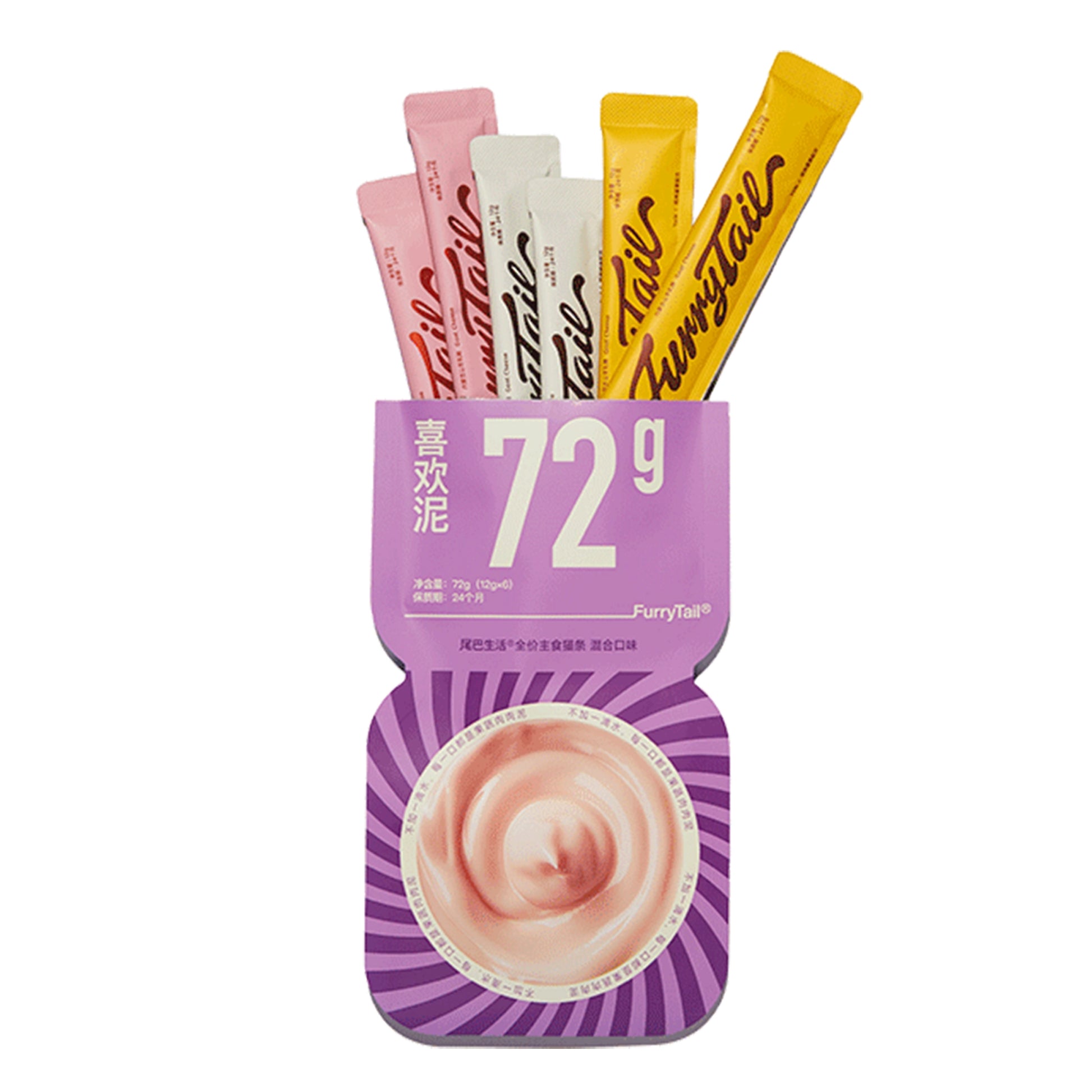 FurryTail🐱Likely Rainbow Complete Mousse Churu 12g*6