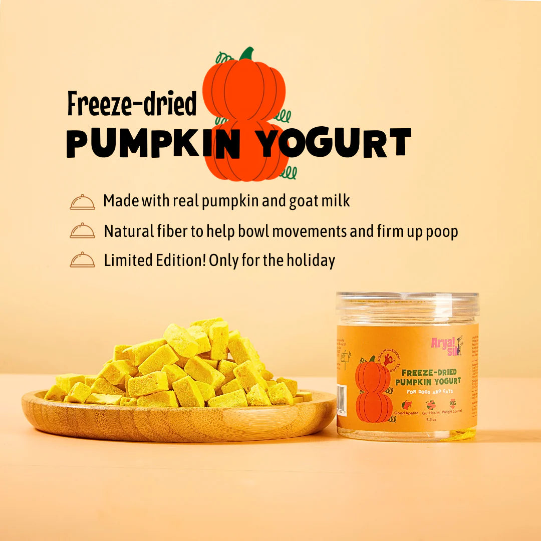 AryaSit🐱🐶Freeze Dried Pumpkin Yogurt 3.5oz