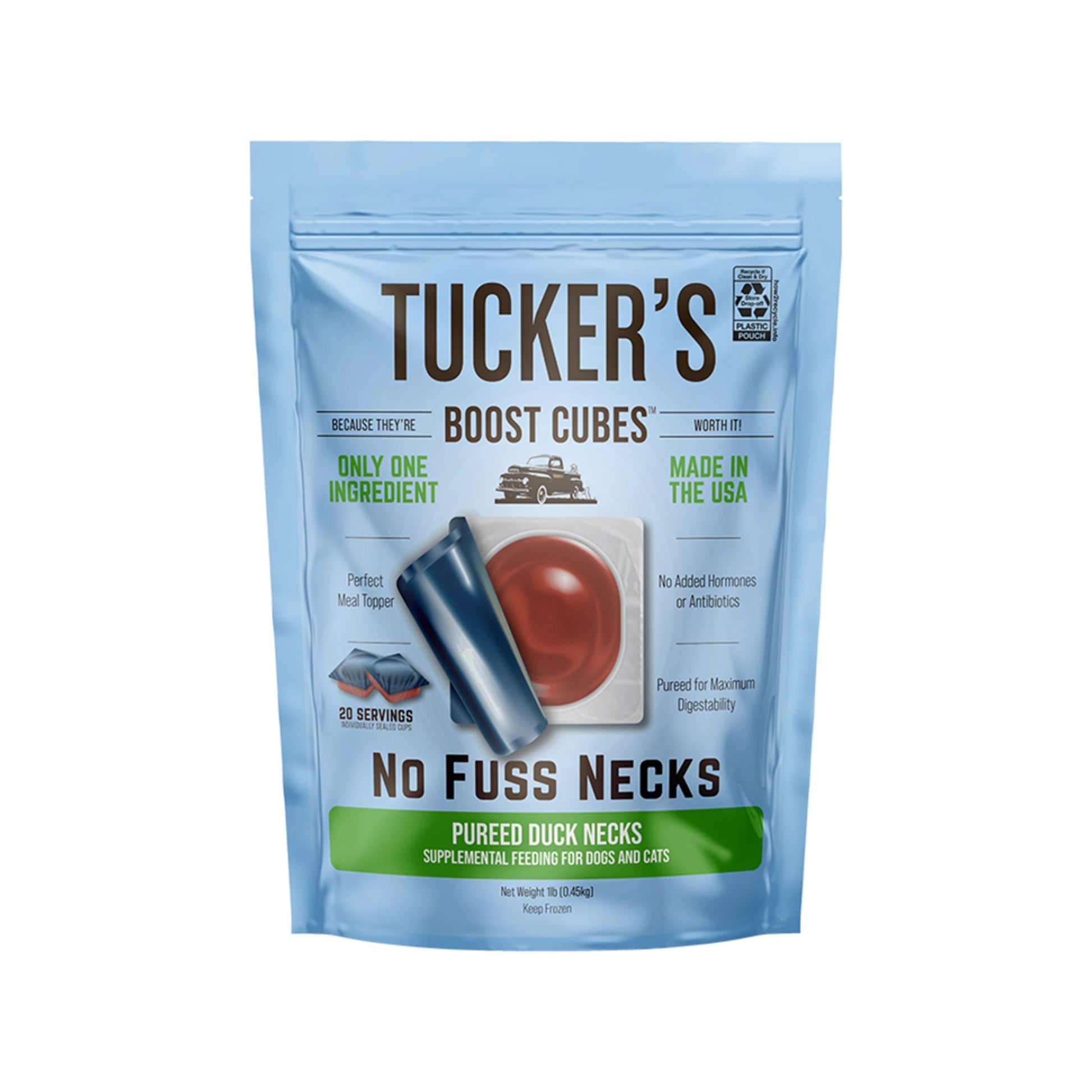 Tucker's🐱🐶Raw Frozen Boost Cube No Fuss Necks 1lb
