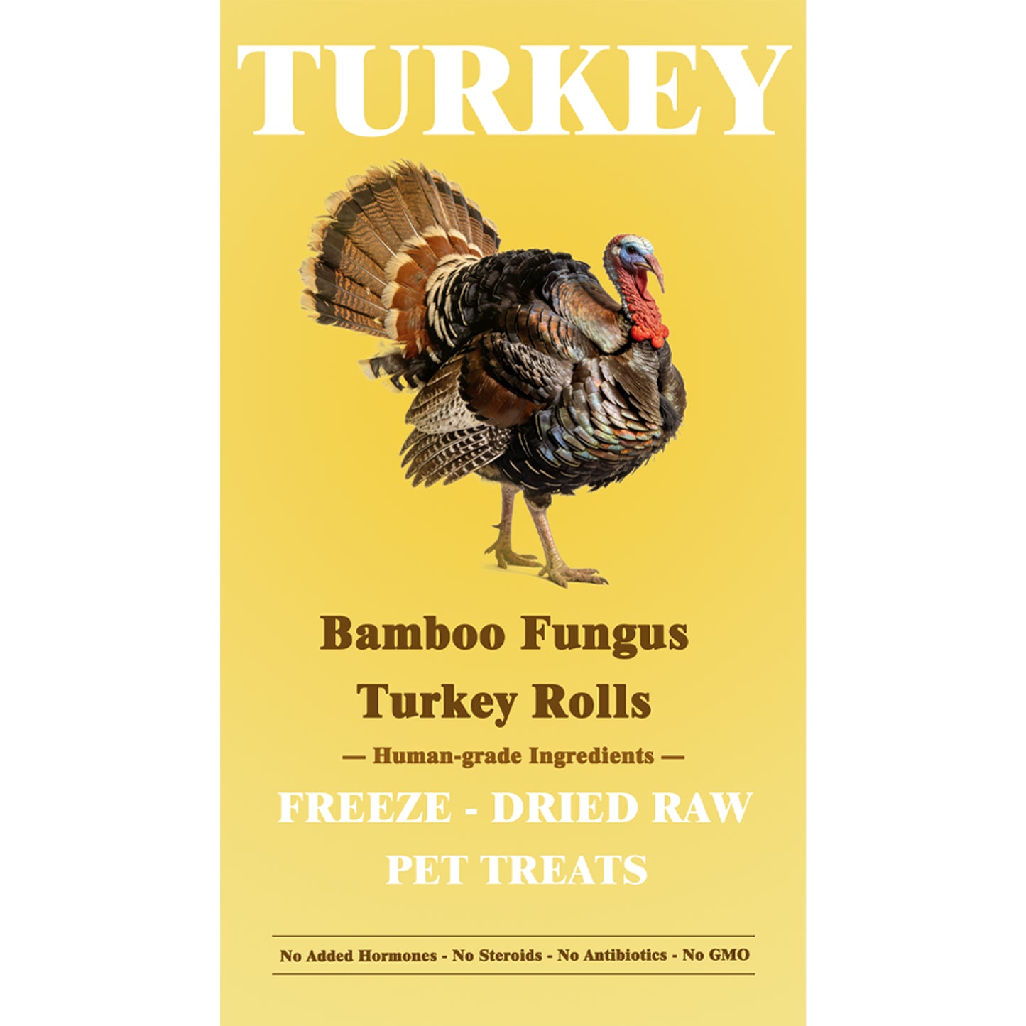 Fredy🐱🐶Freeze Dried Bamboo Fungus Turkey Rolls 1.24oz