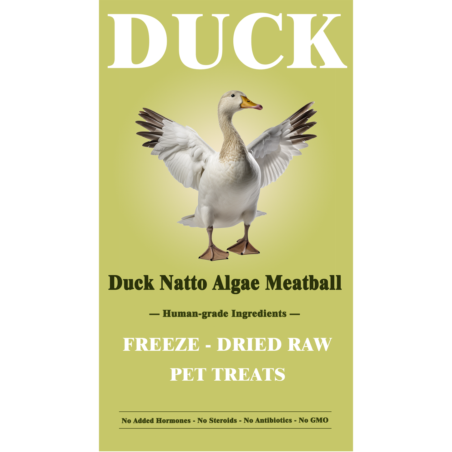 Fredy🐱🐶Freeze Dried Duck Natto Algae Meatball 2.6oz