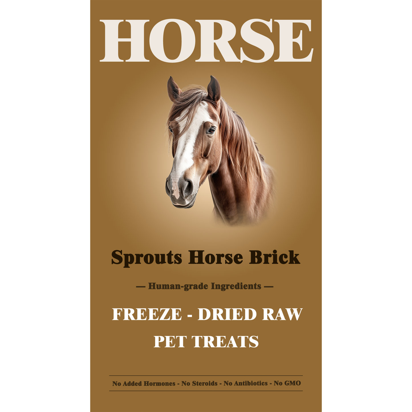 Fredy🐱🐶Freeze Dried Sprouts Horse Brick 1.25oz