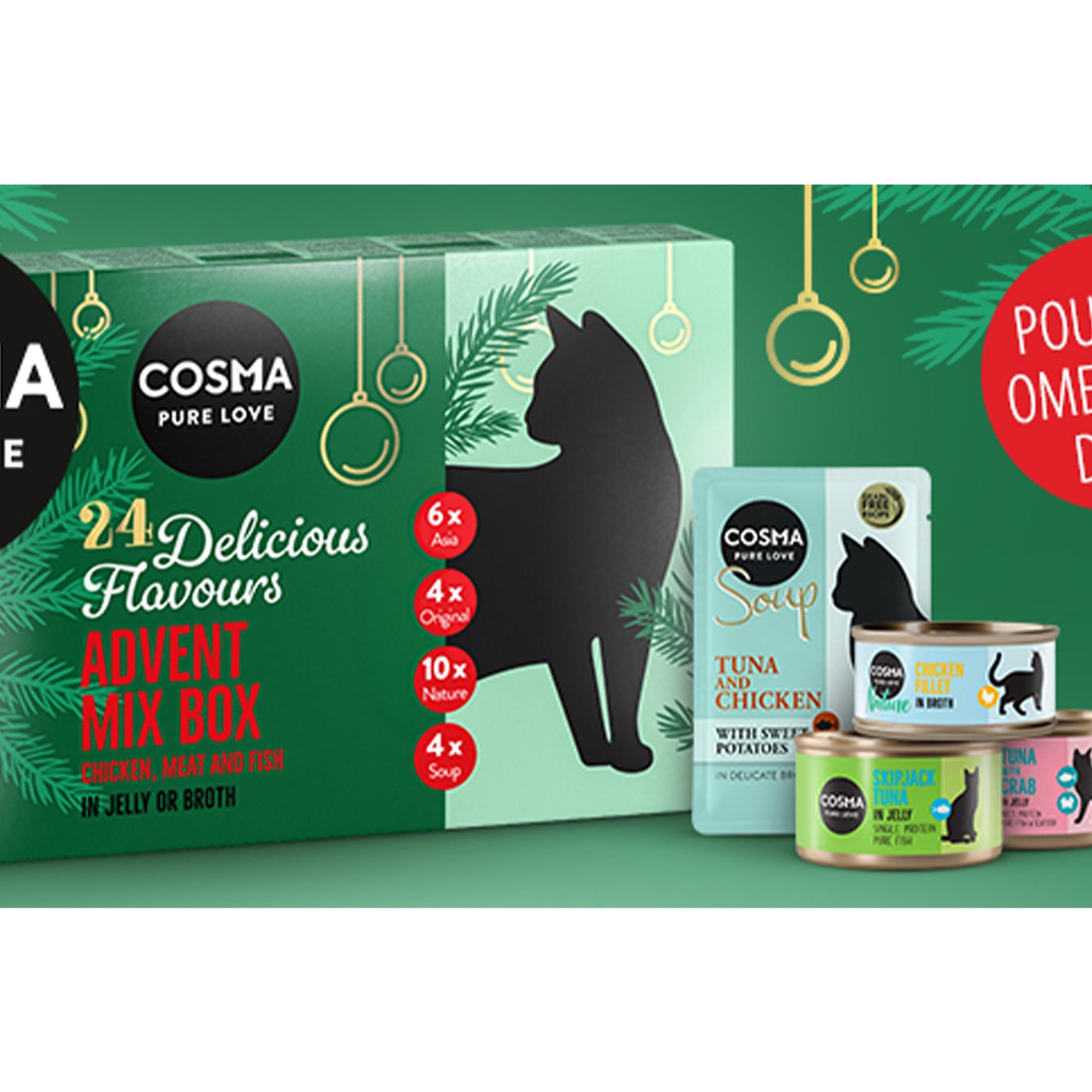 Cosma🐱X-Mas Advent Calendar Mixed Wet Food