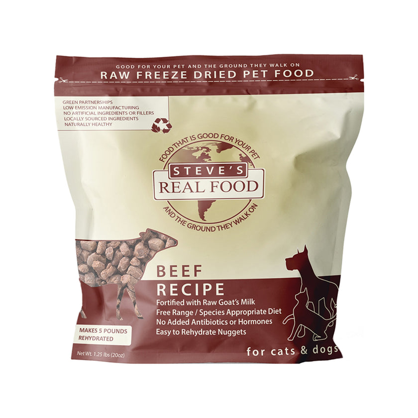 Steve's🐱🐶Freeze Dried Nuggets - Beef 1.25lb