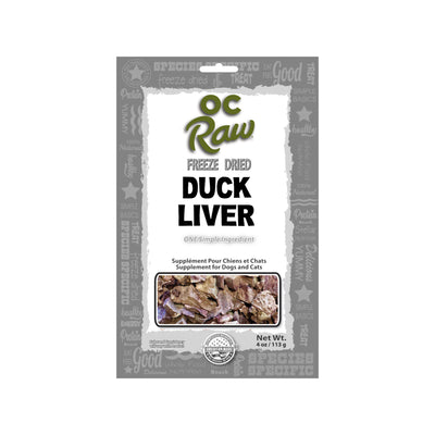 OC RAW🐱🐶Freeze Dried Duck Liver 4oz
