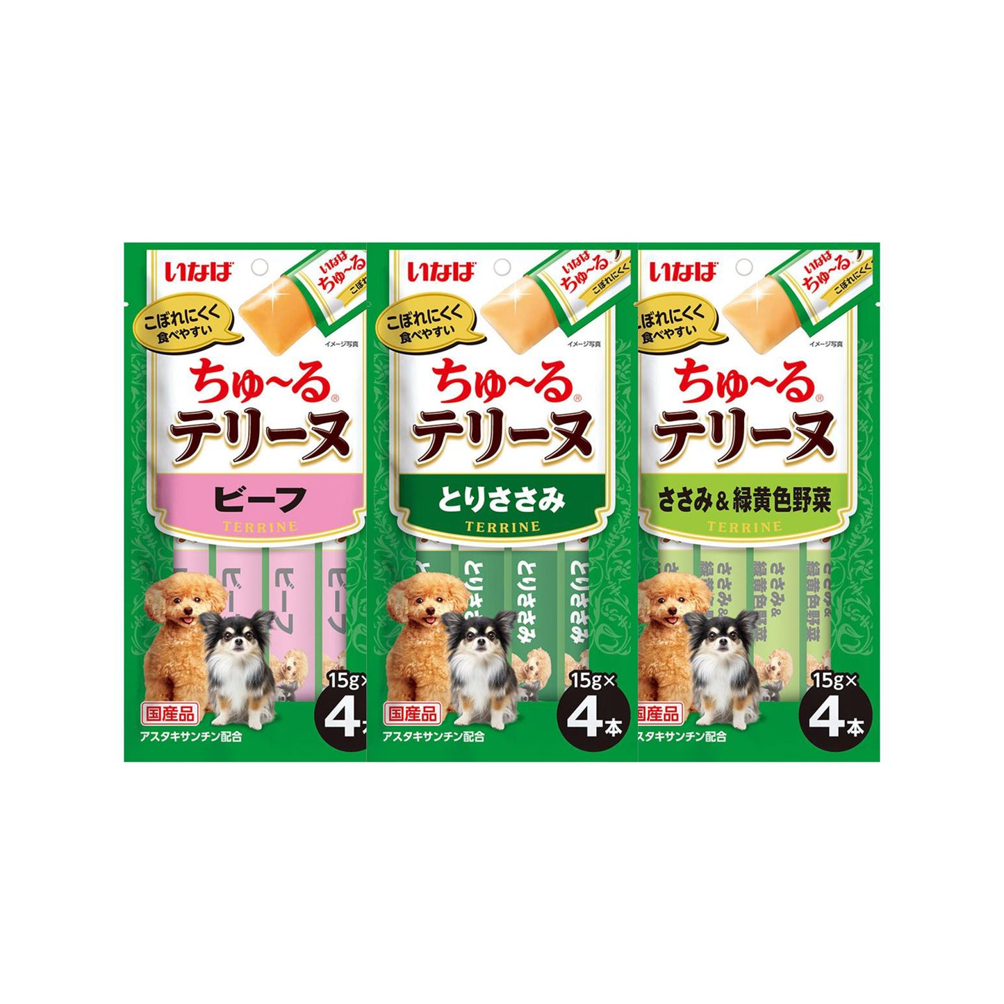 Inaba🐶Meat & Veggie Jelly Churu 4pc