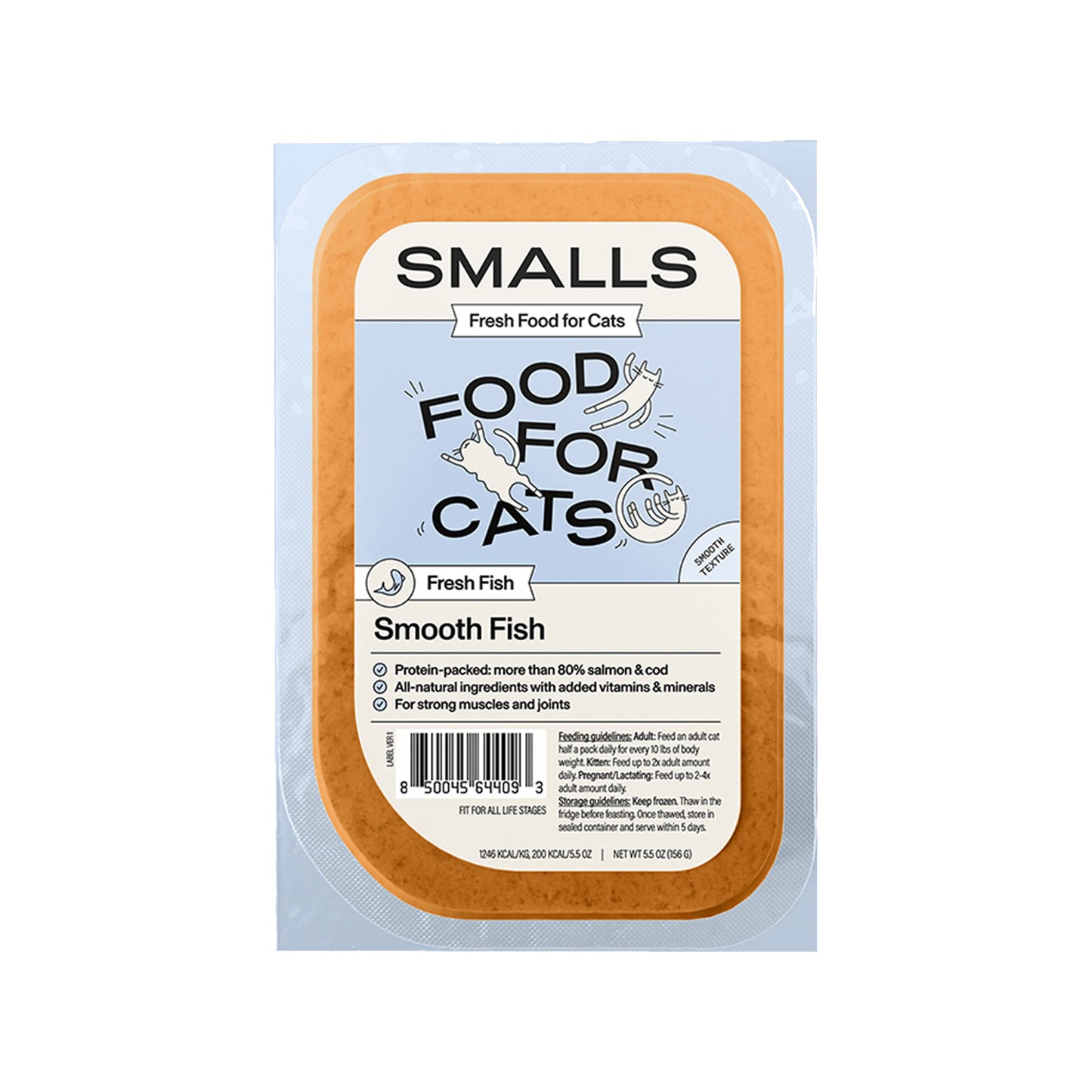 Smalls🐱Frozen Gently Cooked Smooth Pate - Salmon & Cod Recipe 5.5oz