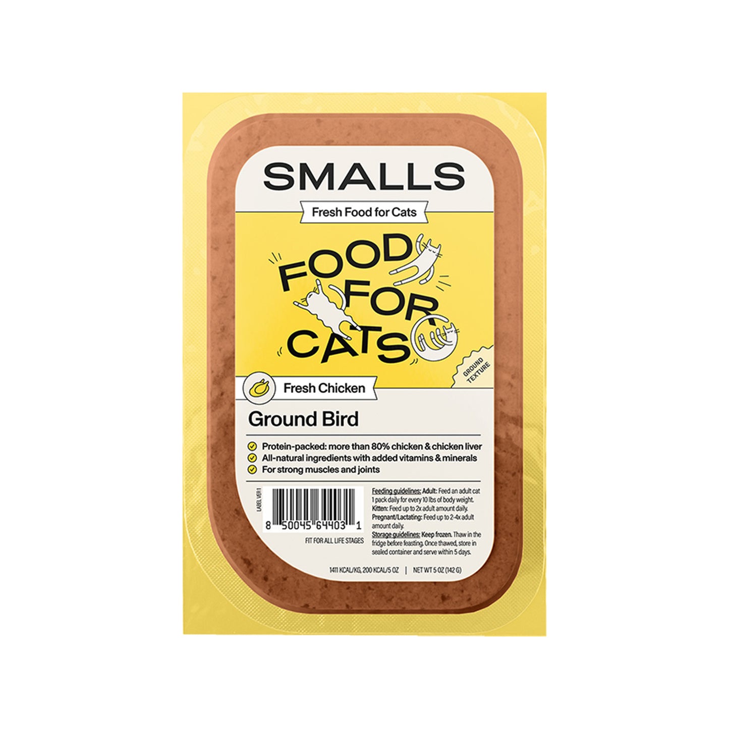 Smalls🐱Frozen Gently Cooked Ground Minced - Chicken Recipe 5.5oz