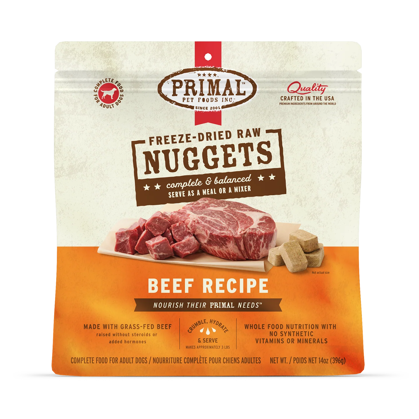 Primal🐶Freeze Dried Raw Nuggets 14oz