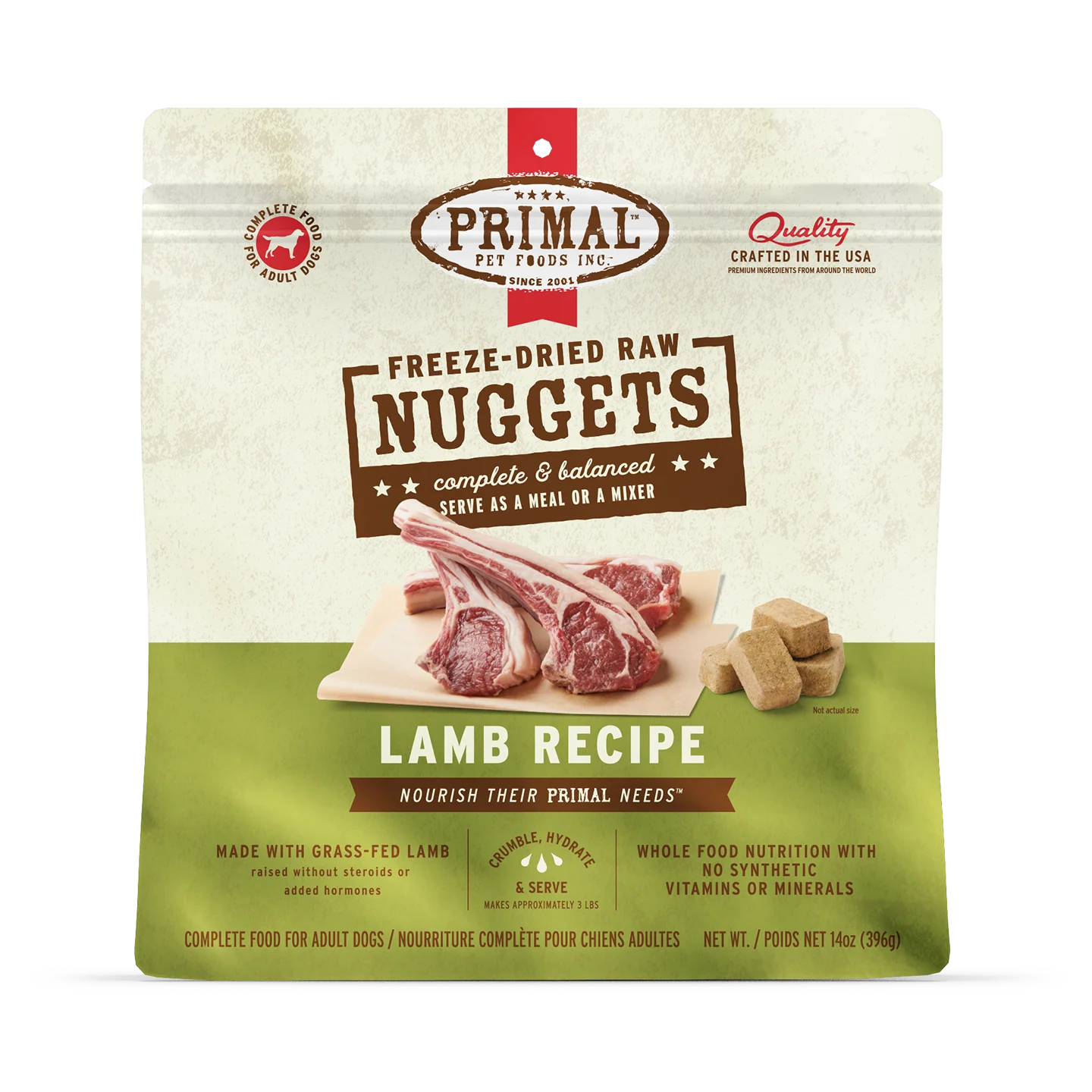 Primal🐶Freeze Dried Raw Nuggets 14oz