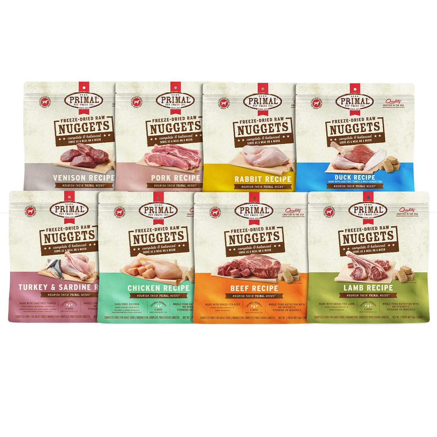 Primal🐶Freeze Dried Raw Nuggets 14oz