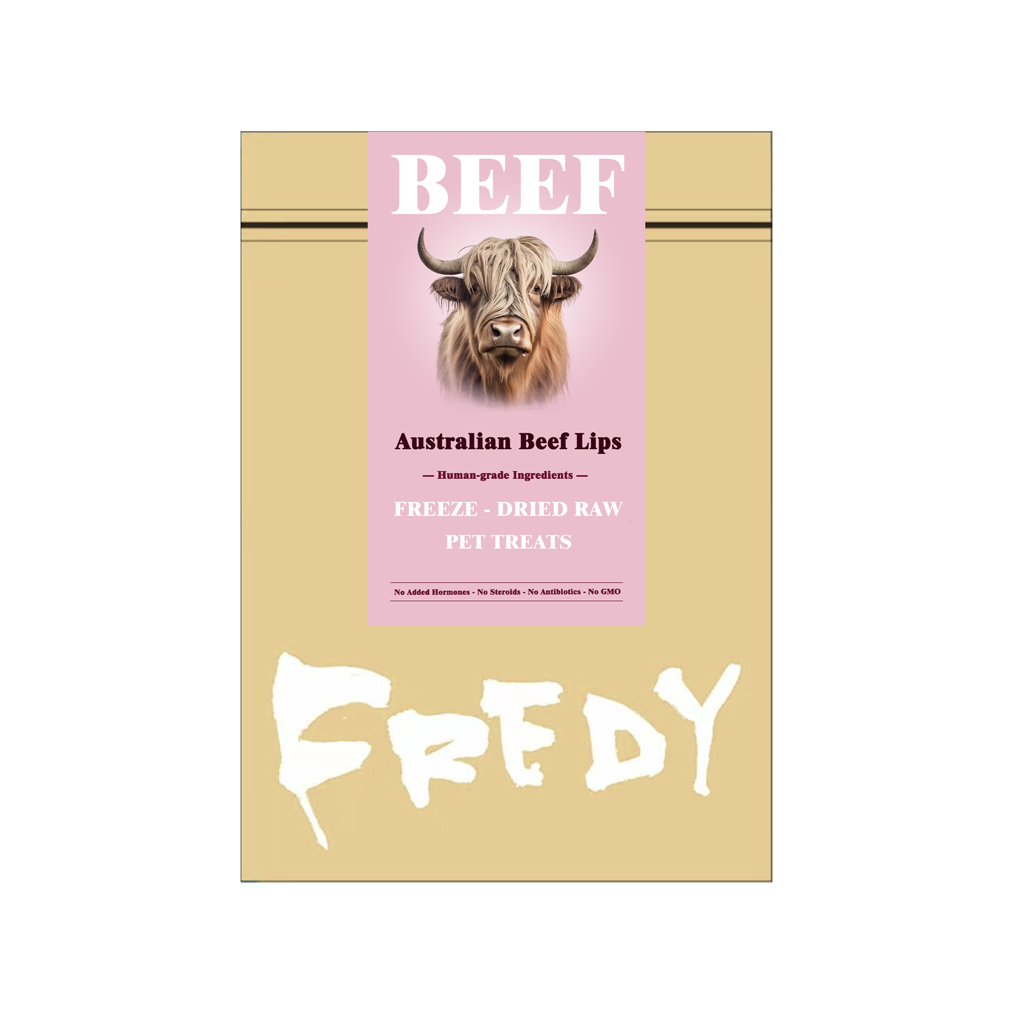 Fredy🐱🐶Freeze Dried Australian Beef Lips 2.8oz