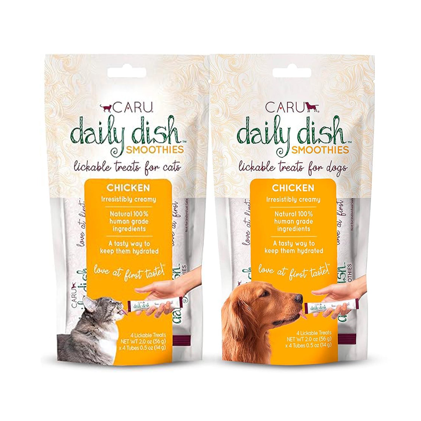 Caru🐱🐶Daily Dish Smoothies Lickable Chicken 2oz