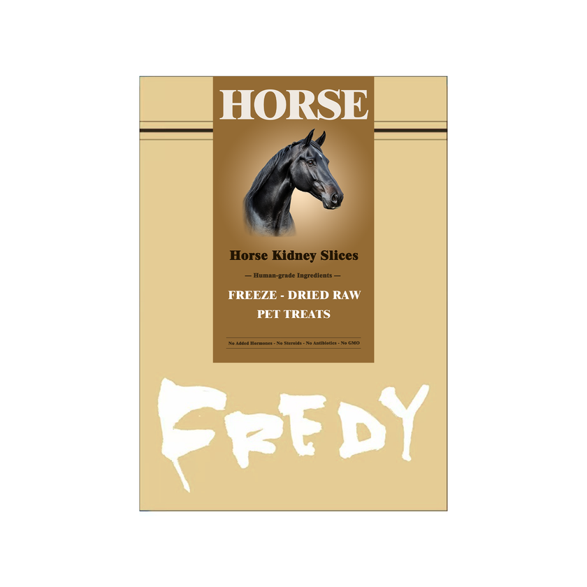 Fredy🐱🐶Freeze Dried Horse Kidney Slices 2.5oz