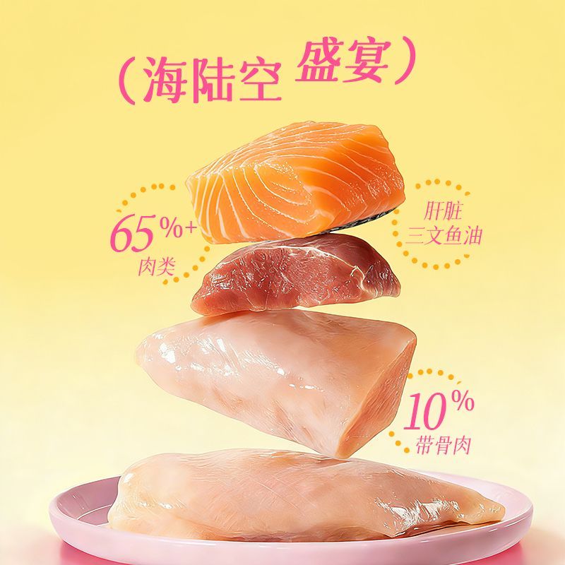 MeowFans🐱Super Meat Complete Wet Food Pouch Set 70g*9
