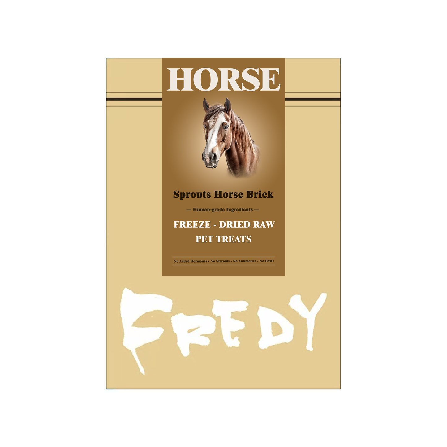 Fredy🐱🐶Freeze Dried Sprouts Horse Brick 1.25oz