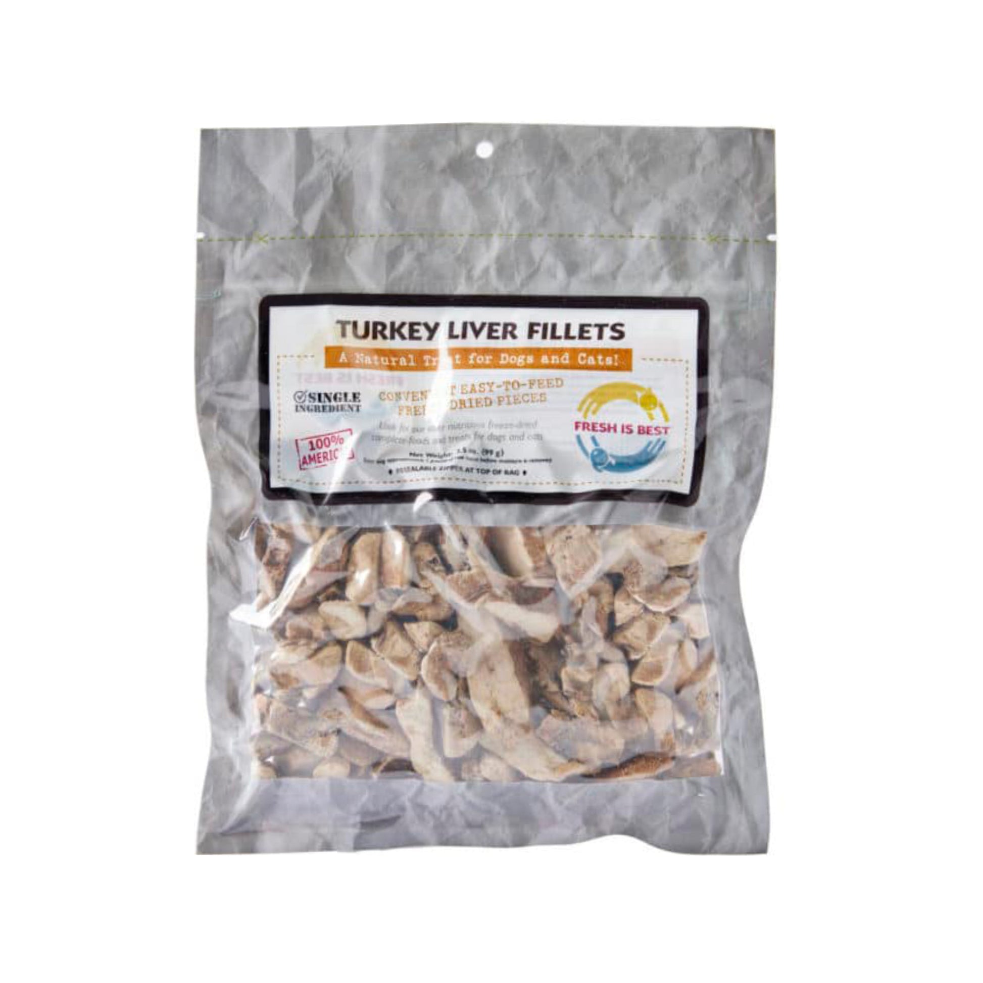Fresh Is Best🐱🐶Freeze Dried Turkey Liver Fillets 3.5oz