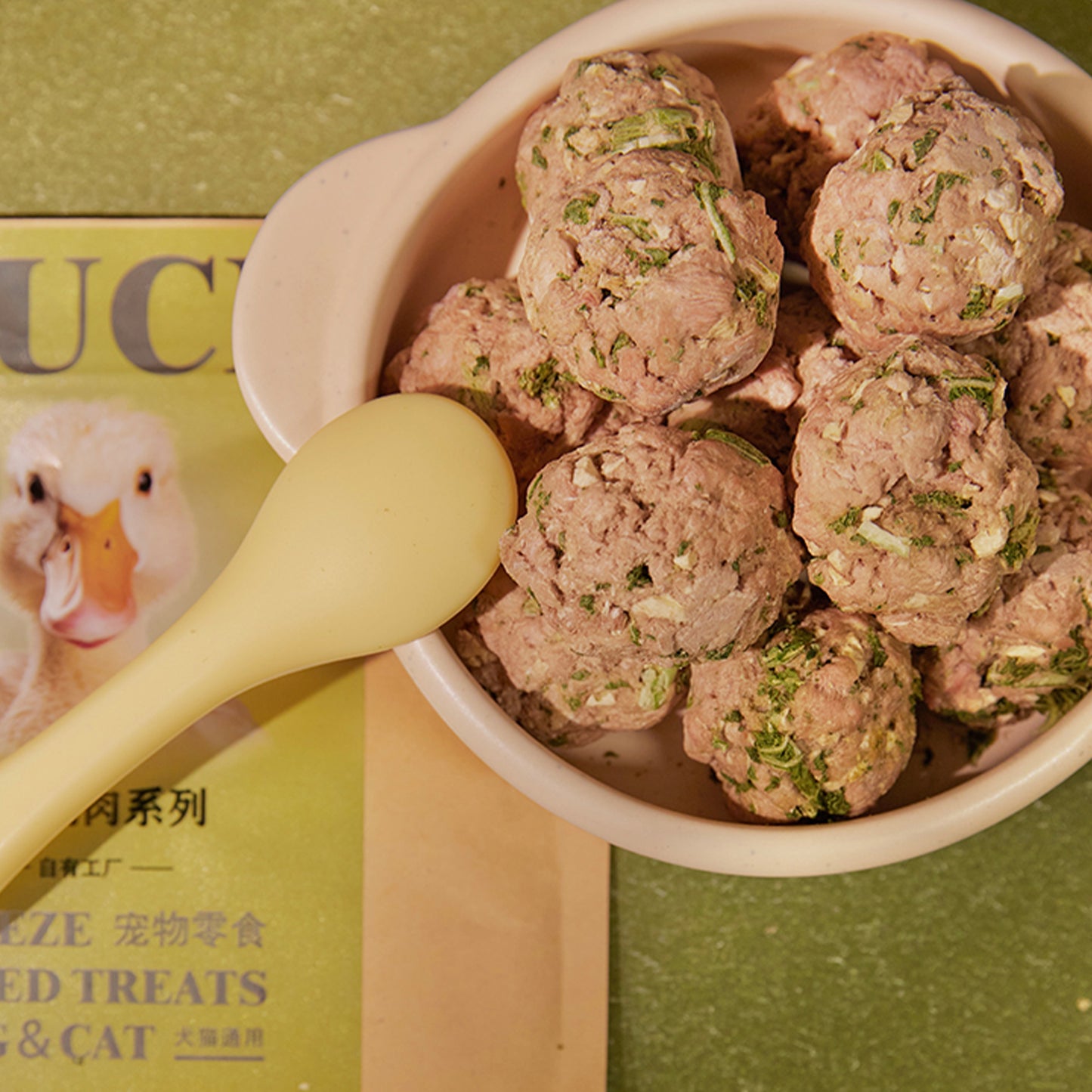 Fredy🐱🐶Freeze Dried Duck Veggie Meatball 3.2oz