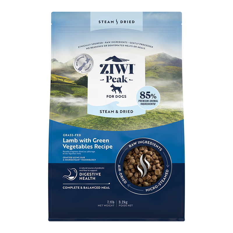 ZIWI🐶Steam & Dried Lamb with Green Vegetables Recipe