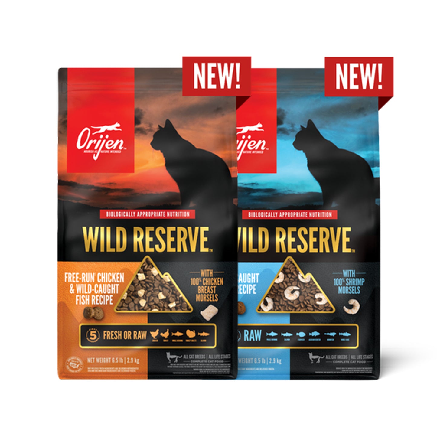 Origen🐱Wild Reserve Freeze Dried Mixed Kibble 6.5lb