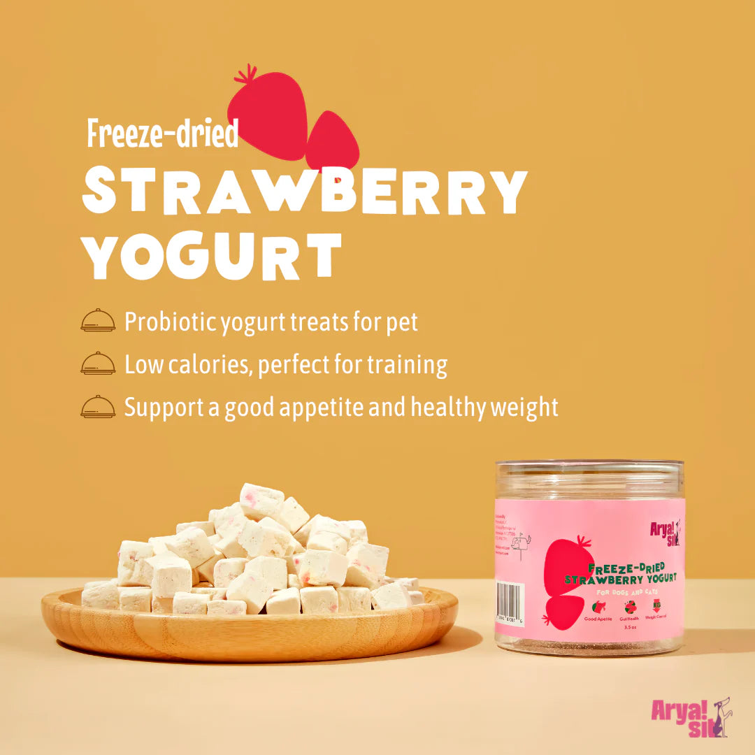 AryaSit🐱🐶Freeze Dried Strawberry Yogurt 4oz