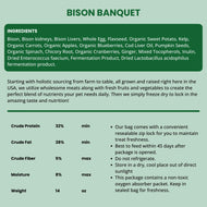 Shepherd Boy Farms🐱🐶Freeze-Dried Raw Food - Bison Banquet 14oz