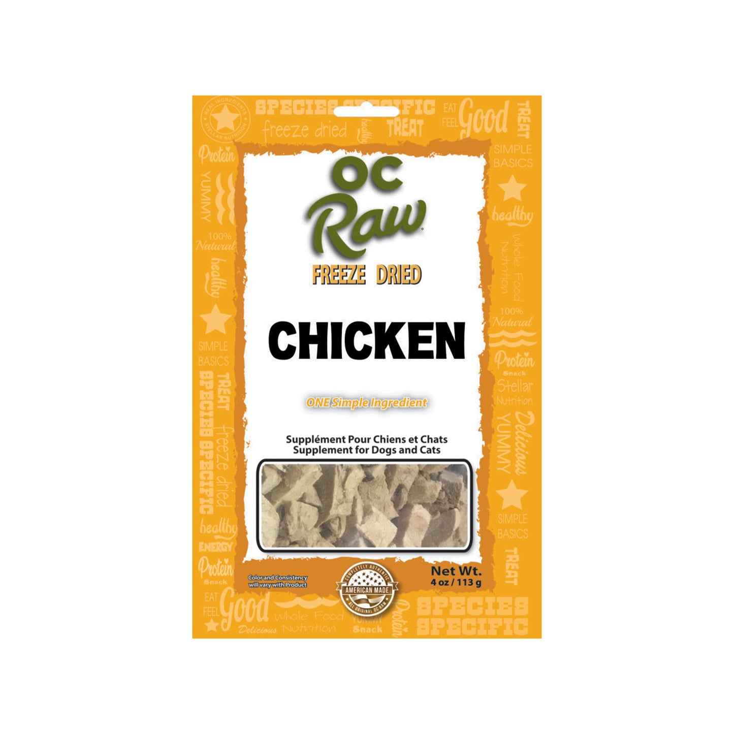 OC RAW🐱🐶Freeze Dried Chicken Breast 4oz