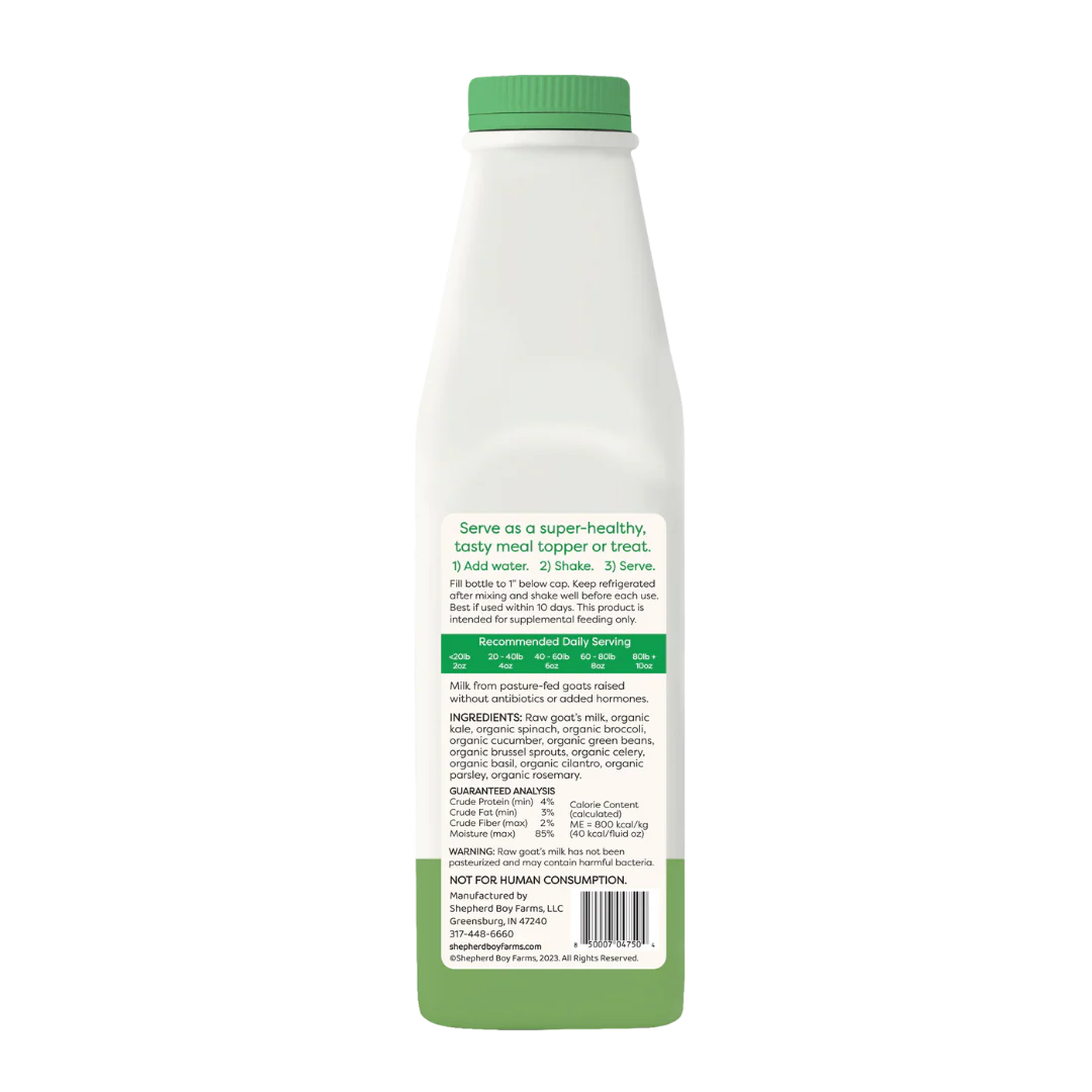 Shepherd Boy Farms🐱🐶Freeze-Dried Raw Goat's Milk - Super Greens Blend