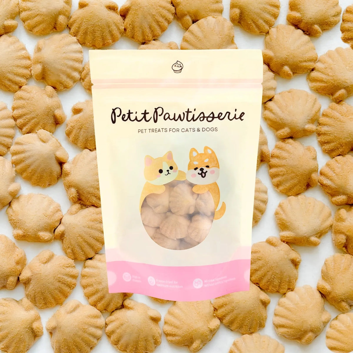 Petit🐱🐶Freeze Dried Seashell Treats 50g