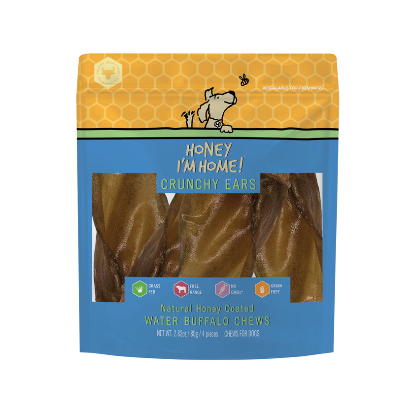 Honey I'm Home🐶Honey Coated Buffalo Crunchy Ears 4pk