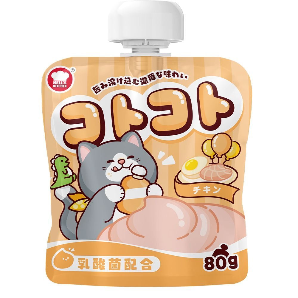 Hell‘s Kitchen🐱Squeezable Probiotic Gulu Puree 80g