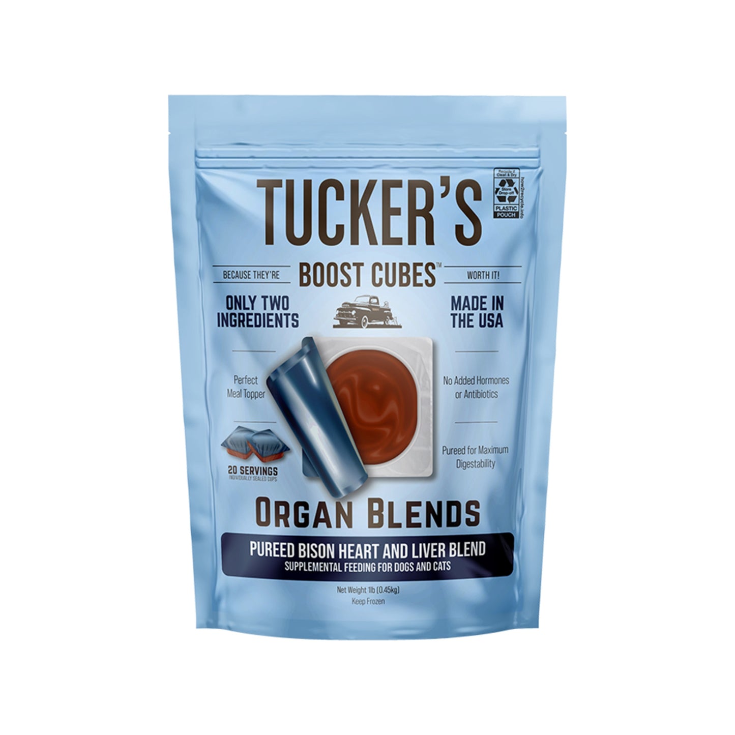 Tucker's🐱🐶Raw Frozen Boost Cube Organ Blends 1lb