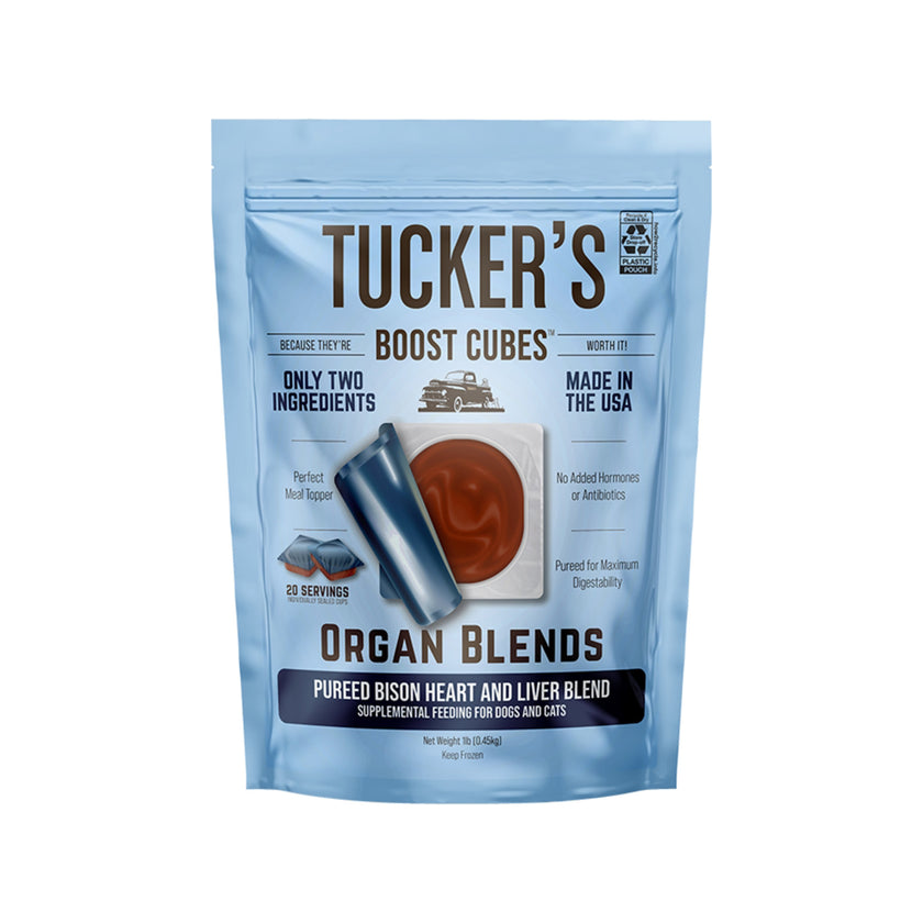 Tucker's🐱🐶Raw Frozen Boost Cube Organ Blends 1lb