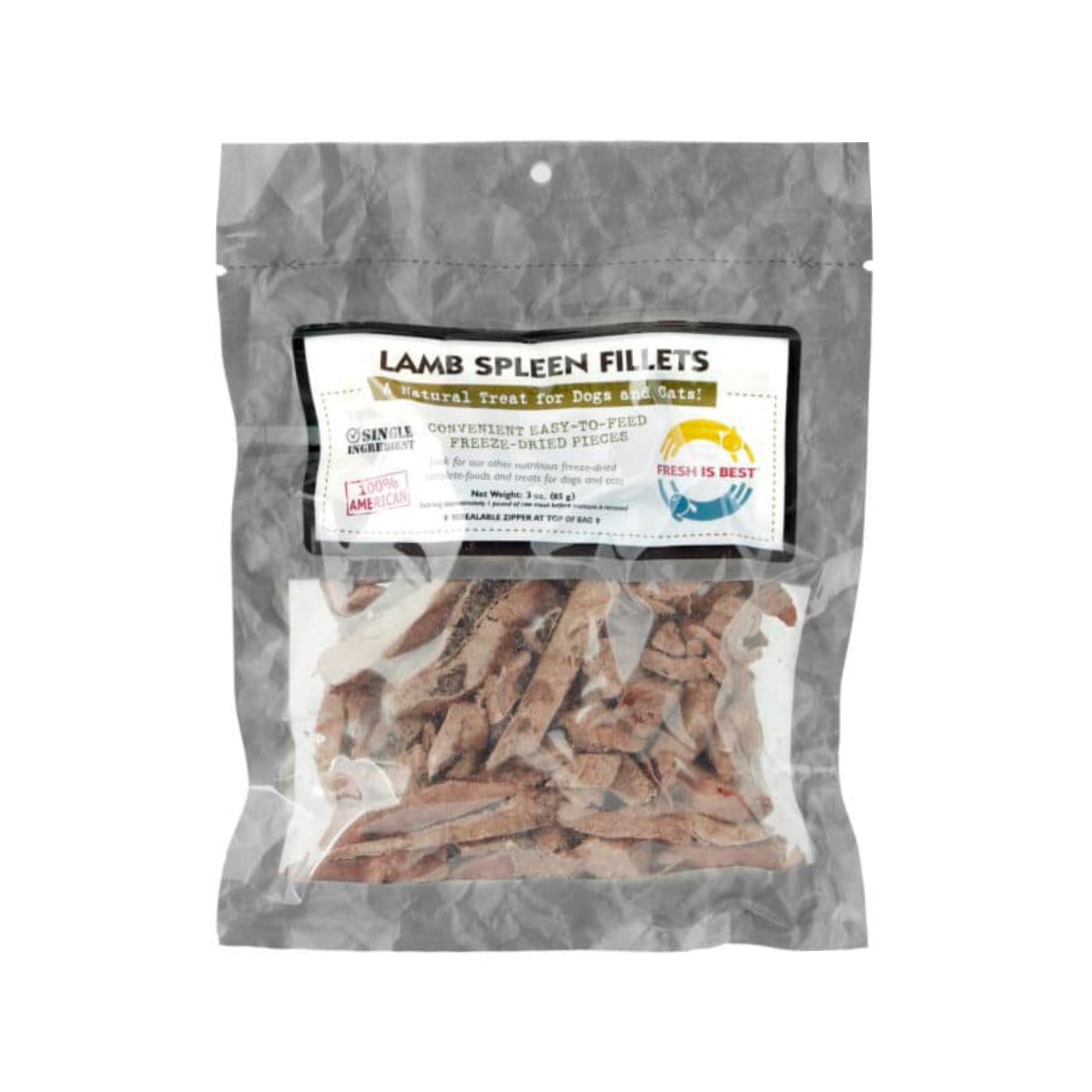 Fresh Is Best🐱🐶Freeze Dried Lamb Spleen Fillets 3oz