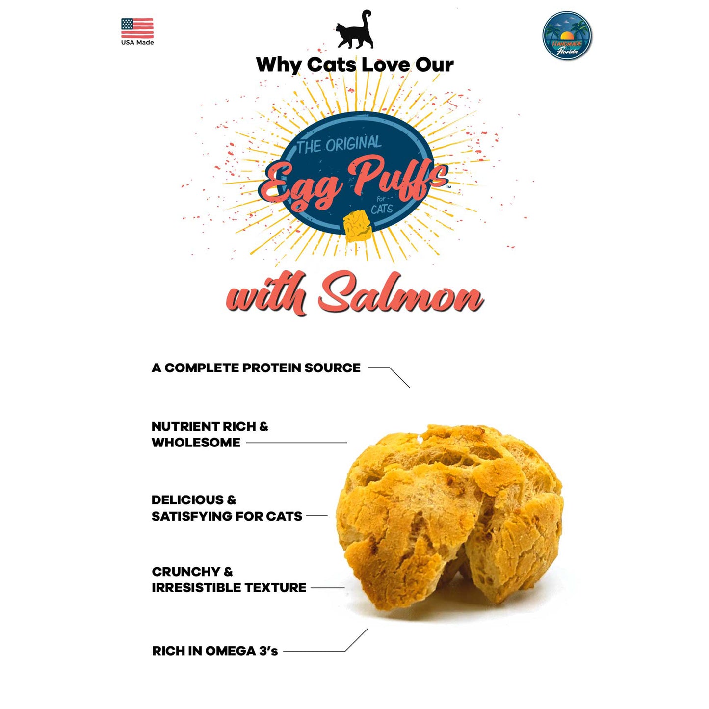 Wild Meadow🐱Egg Puffs Salmon 1oz