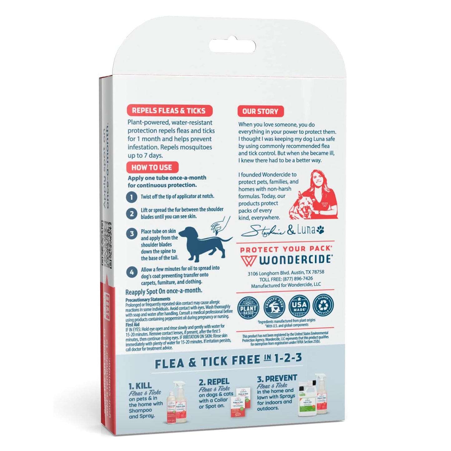Wondercide🐱🐶Flea & Tick Spot On With Natural Essential Oils6
