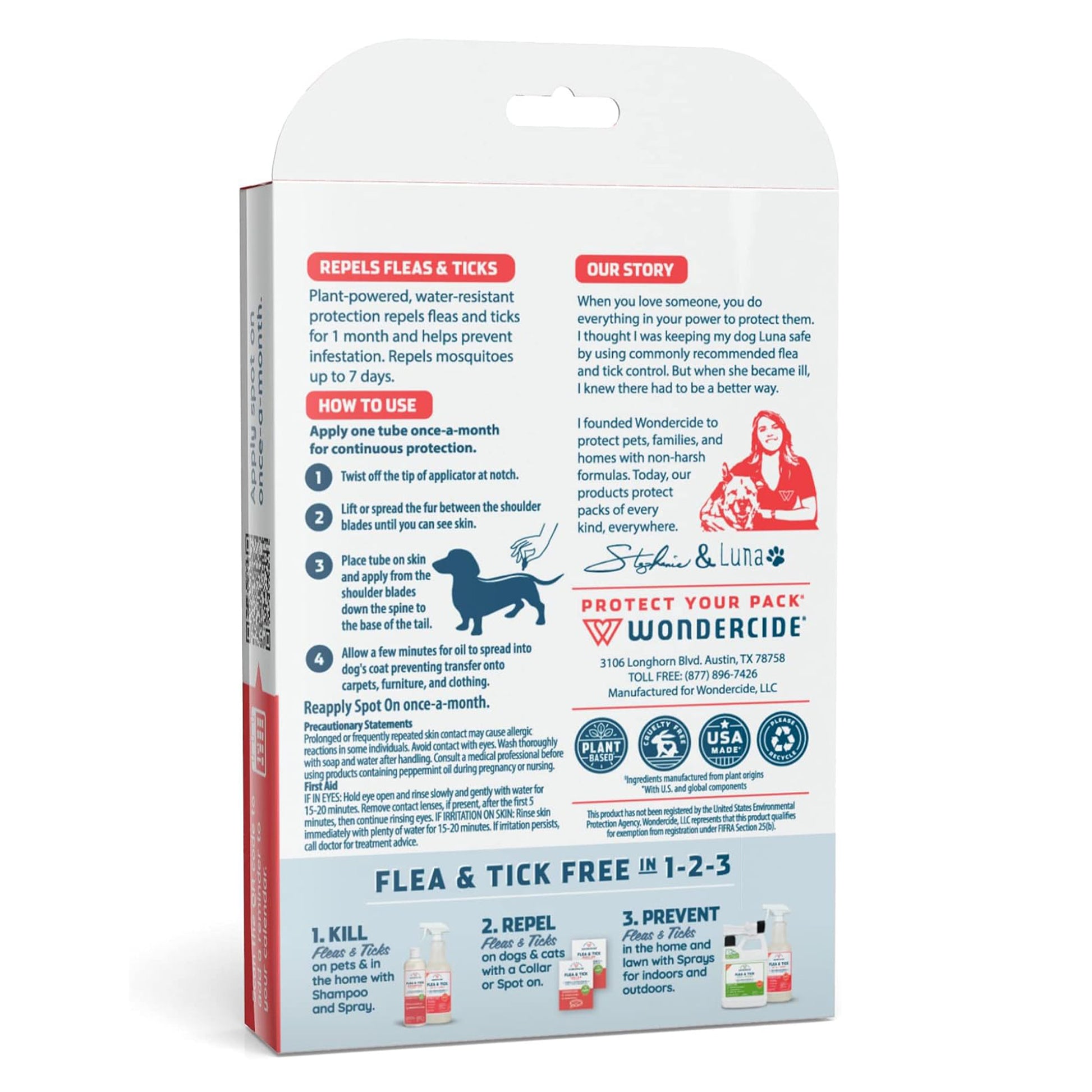 Wondercide🐱🐶Flea & Tick Spot On With Natural Essential Oils6
