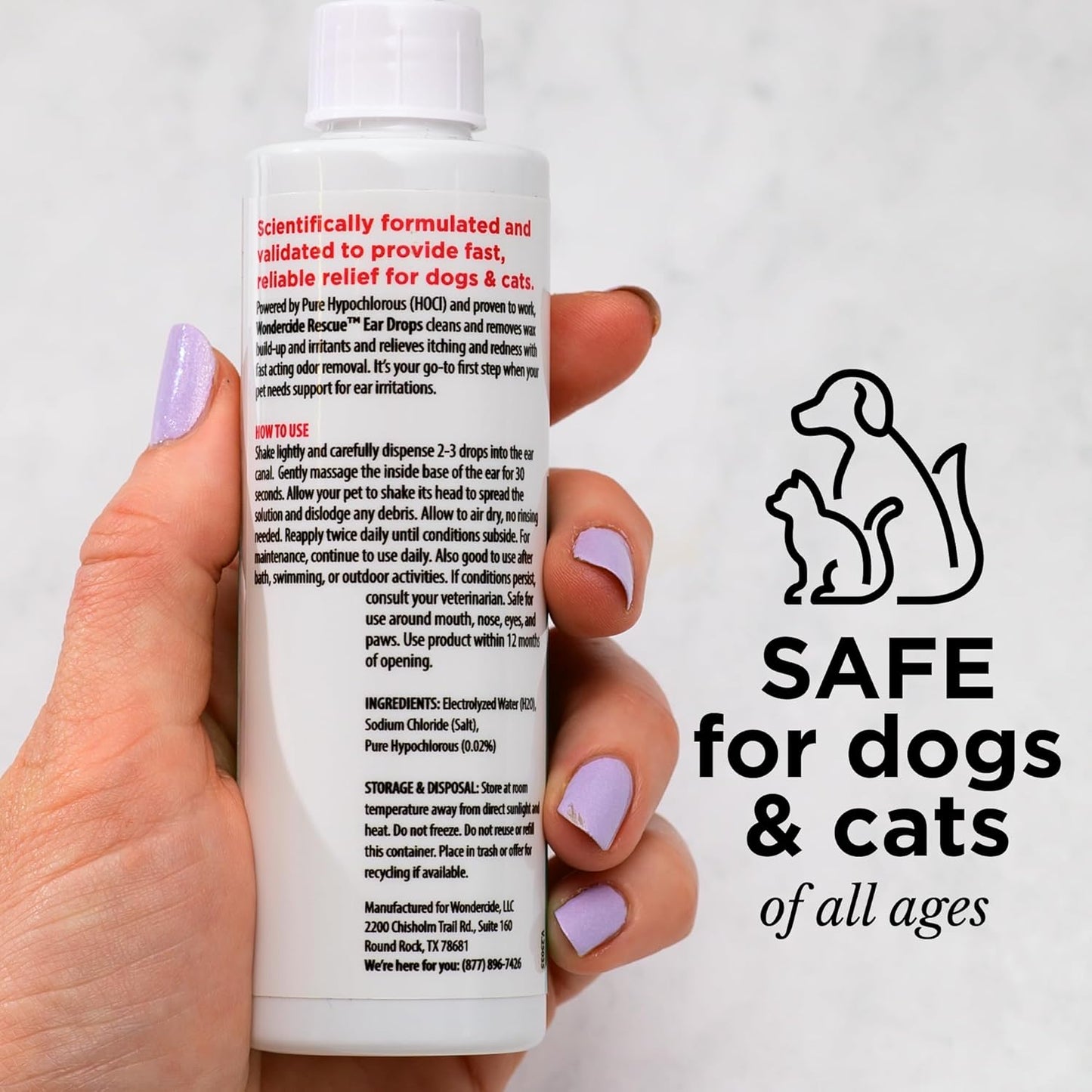 Wondercide🐱🐶RESCUE™ Ear Drops 4oz