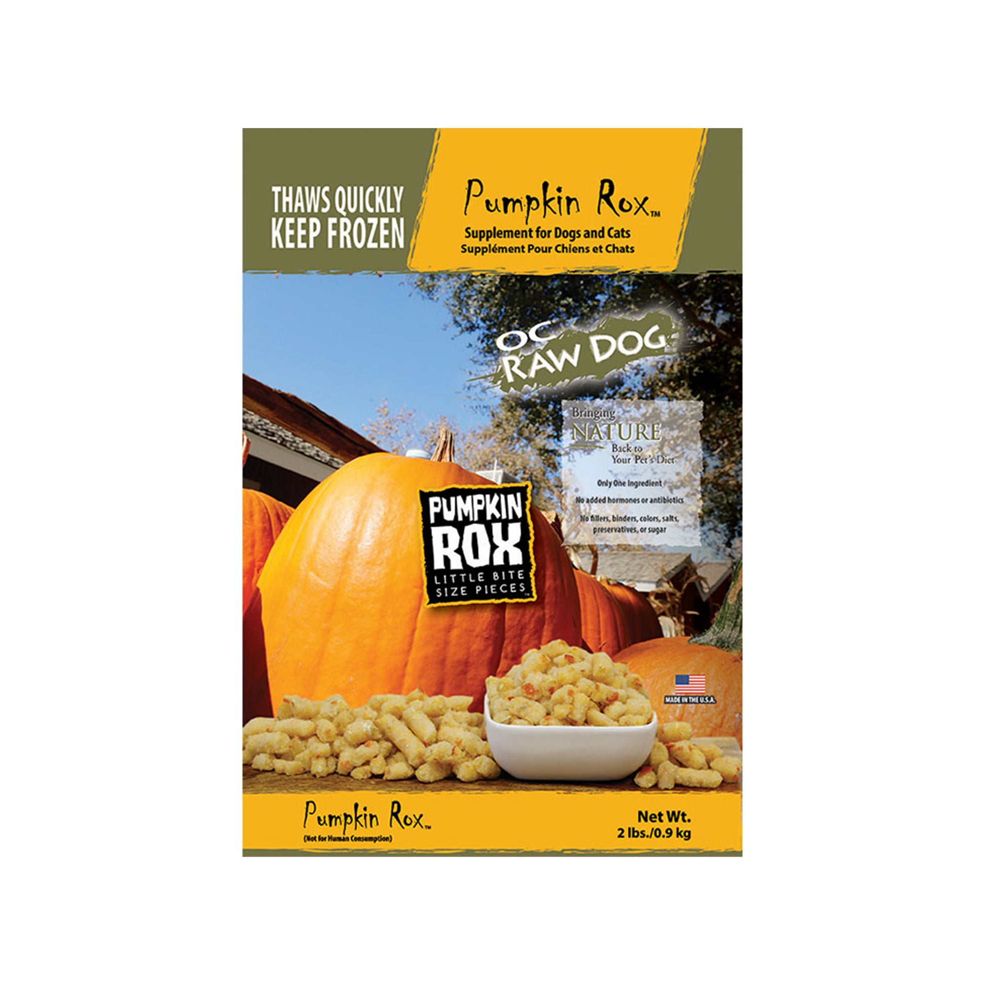 OC RAW🐱🐶Frozen Rox Pumpkin 2lb