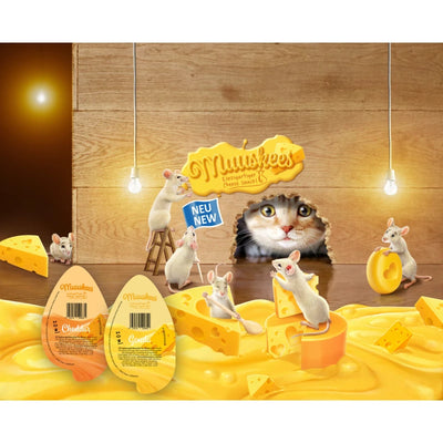 Muuske🐱Unique Mouse Shaped Cheese Snack Gouda & Cheddar Multipack