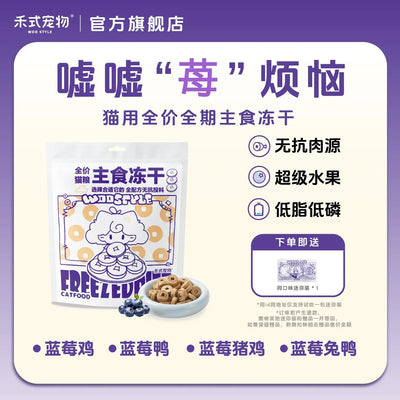 WooStyle🐱Classic Copper Coin - Blueberry Complete Freeze Dried Meal 100g